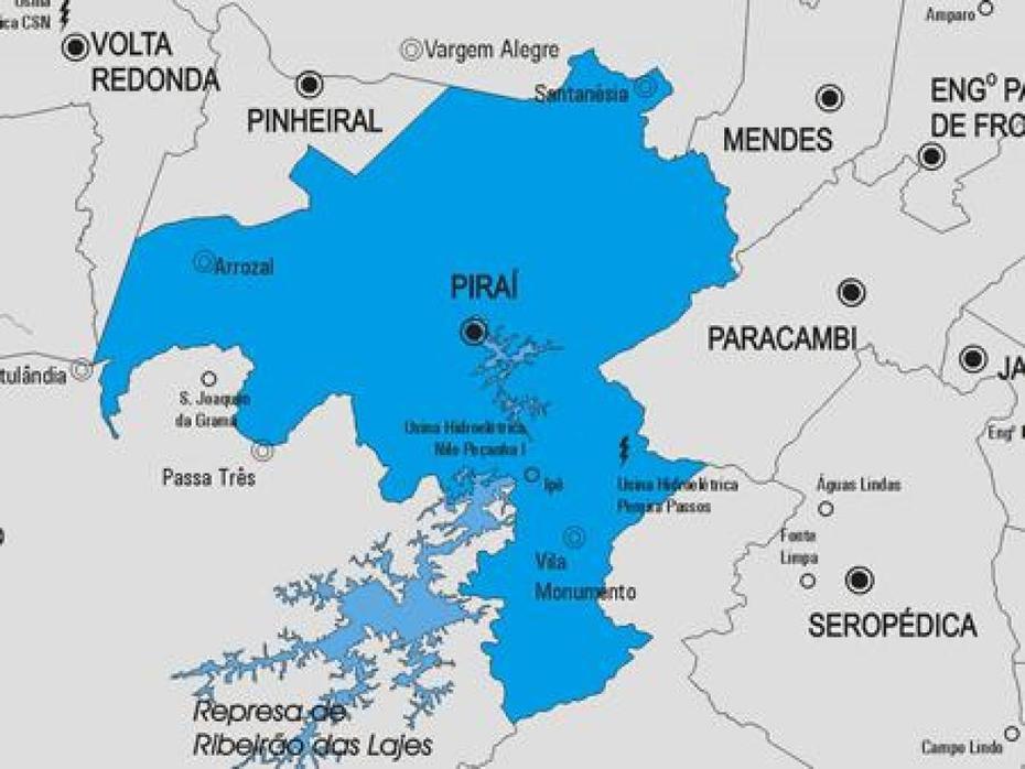 Pirai, Municipio Do Mapa – Mapa Do Municipio De Pirai (Bresil), Piraí, Brazil, Rio  Pirai, Tour Eiffel  France