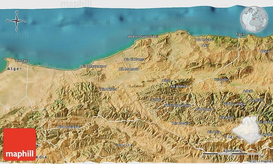 Satellite 3D Map Of Boumerdes, Boumerdes, Algeria, Batna Algeria, Algeria Earthquake