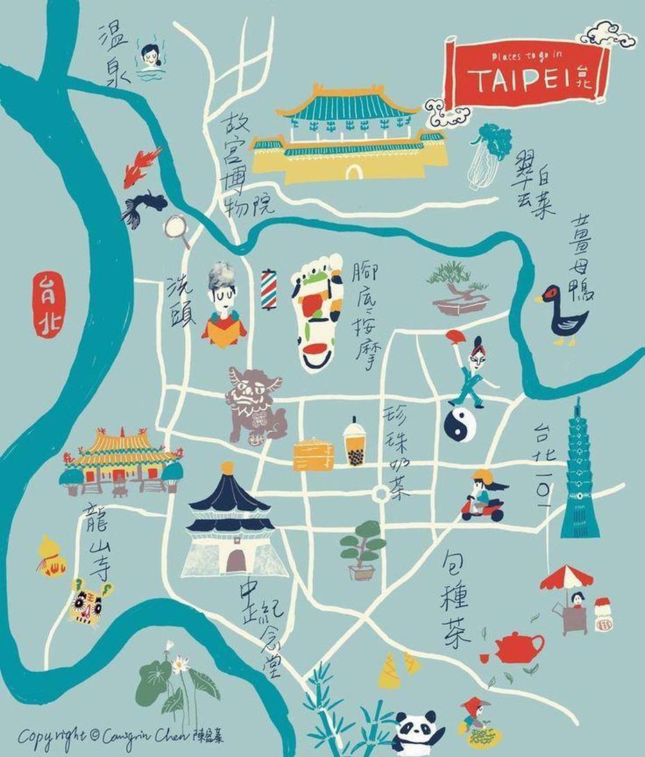 Touris Map Of Taipei City Taiwan | Taipei Travel, Asia Map, Travel Maps, Taibao, Taiwan, Taiwan  Cities, Taiwan  In Chinese