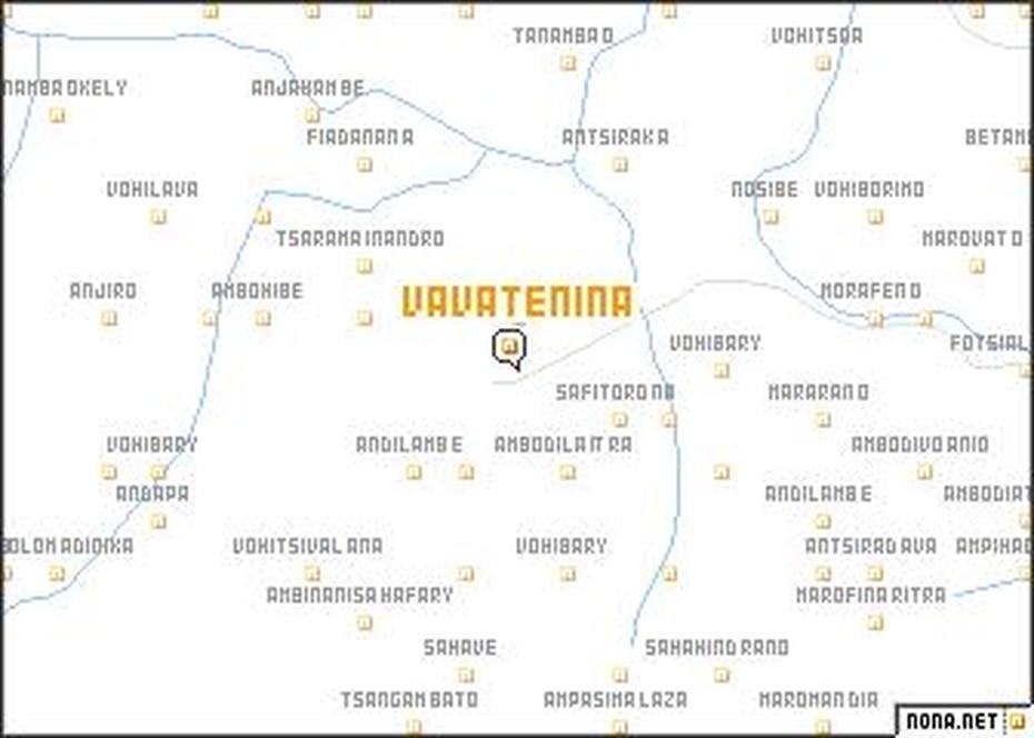 Vavatenina (Madagascar) Map – Nona, Vavatenina, Madagascar, Madagascar Road, Madagascar Mountains