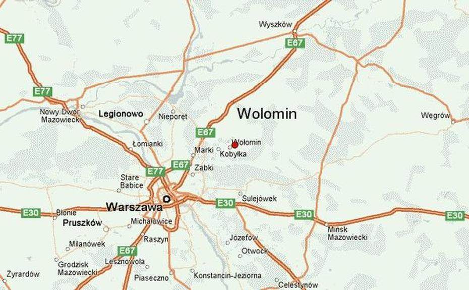 Woomin Location Guide, Wołomin, Poland, Poland  With Cities, Poland Blank