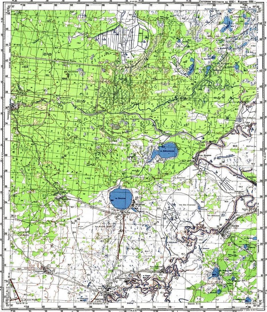 Download Topographic Map In Area Of Korkino – Mapstor, Korkino, Russia, Diamond Mine  Siberia, Miass Russia