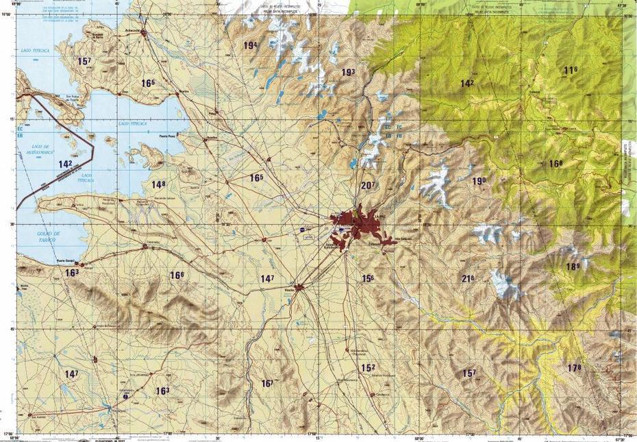 Download Topographic Map In Area Of La Paz, Viacha, Batallas – Mapstor, Viacha, Bolivia, Of Bolivia South America, Bolivia On World