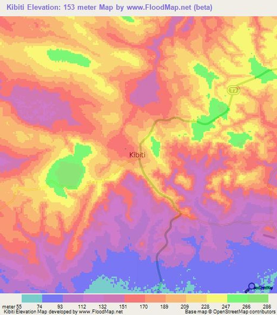 Elevation Of Kibiti,Tanzania Elevation Map, Topography, Contour, Kibiti, Tanzania, Pwani Region, Mkuranga