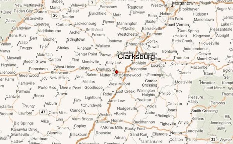 Guia Urbano De Clarksburg, Virginia Occidental, Clarksburg, United States, Clarksburg Wv City, Clarksburg Massachusetts