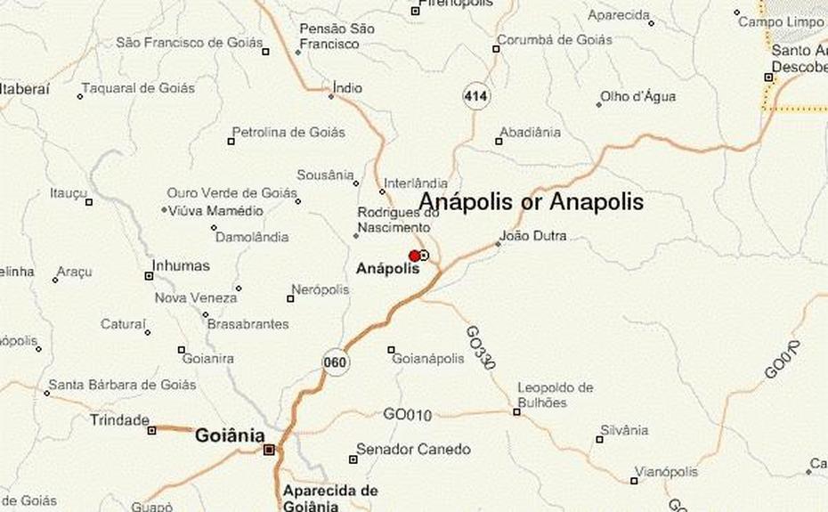 Guide Urbain De Anapolis, Anápolis, Brazil, Goias, Anapolis  Go Brasil