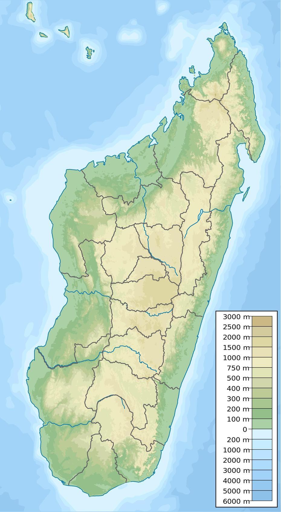 Madagascar – Topographic  Map  Populationdata, Androtsy, Madagascar, North Andros, San Andros Island