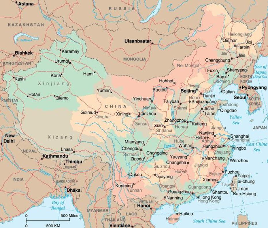 Map Of China With Major Cities And Rivers | Campus Map, Jiaojiangcun, China, China  Simple, Eastern China