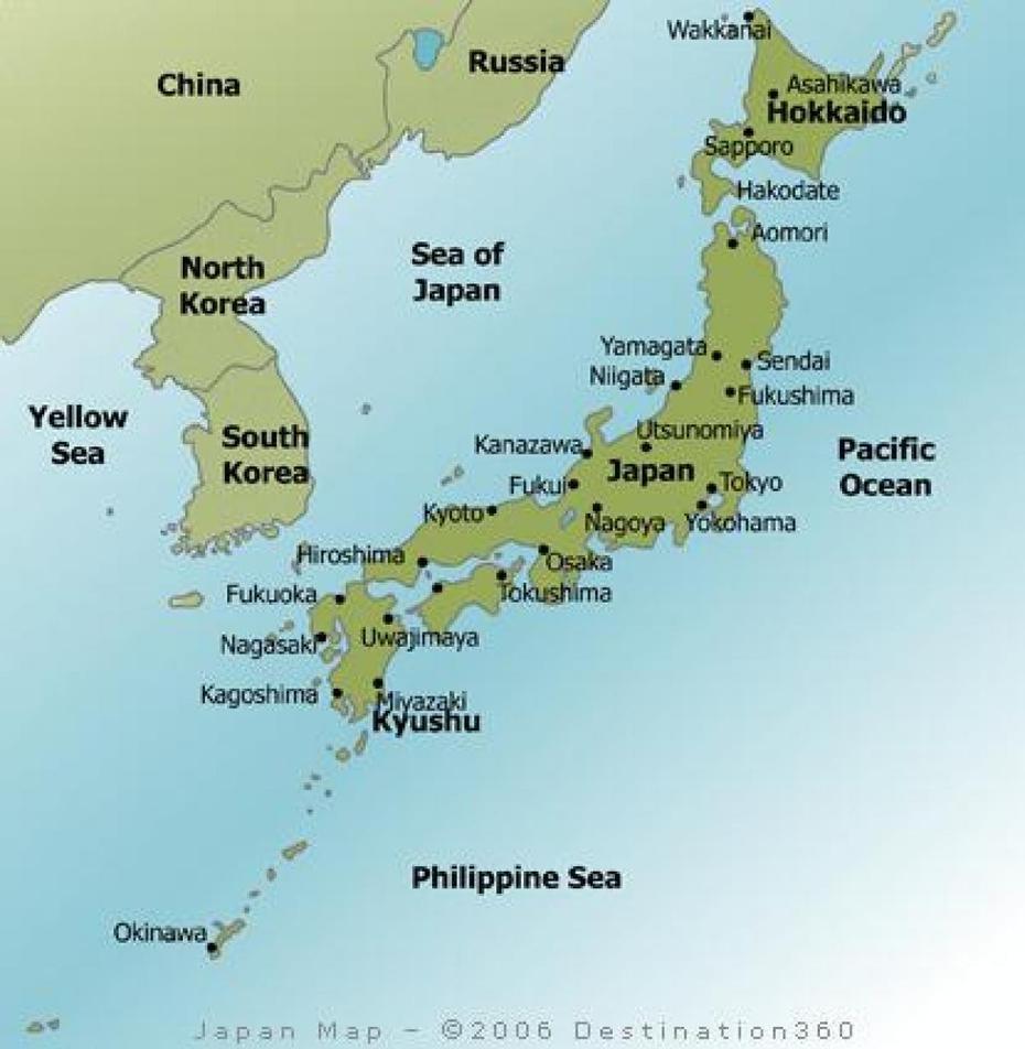 Map Japan Major Cities – Map Of Japan Major Cities (Eastern Asia – Asia), Sō, Japan, Of Kyushu, Beppu Japan