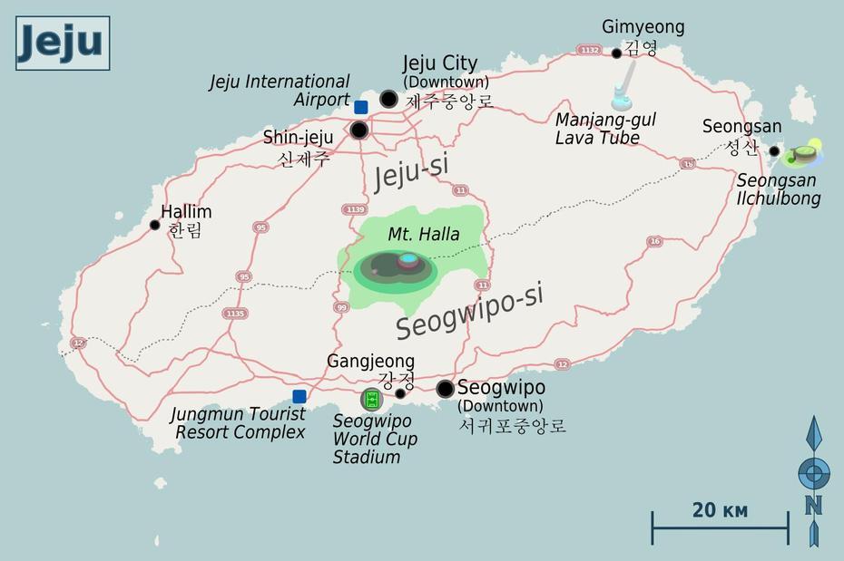 Map Of Jeju Island South Korea / Jungle Maps: Tourist Map Of Jeju …, Jeju, South Korea, Cheju Island, Jeju Island Location