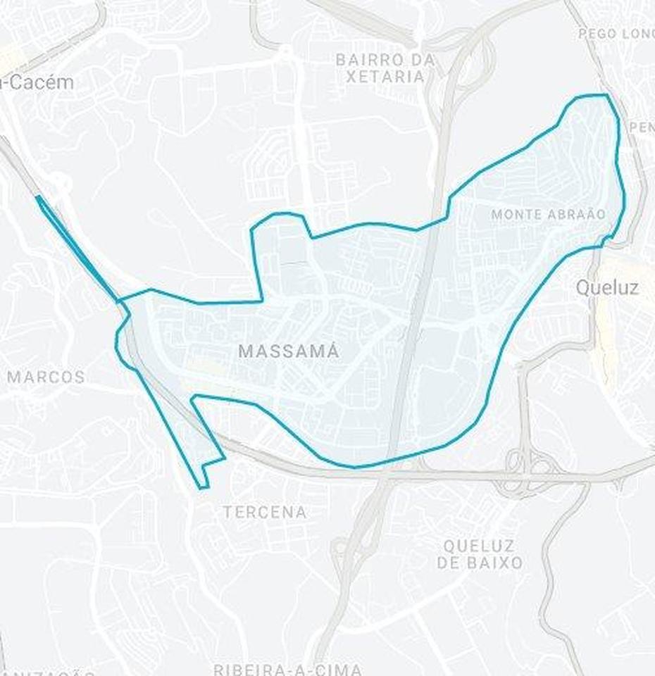 Mapa Da Freguesia De Massama E Monte Abraao – Google My Maps, Massamá, Portugal, Portugal  Printable, Show  Of Portugal