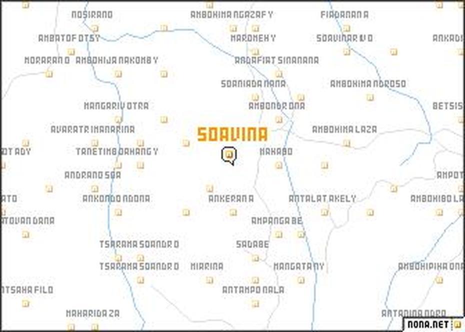 Soavina (Madagascar) Map – Nona, Soavinandriana, Madagascar, Madagascar Mountains, Madagascar Rainforest