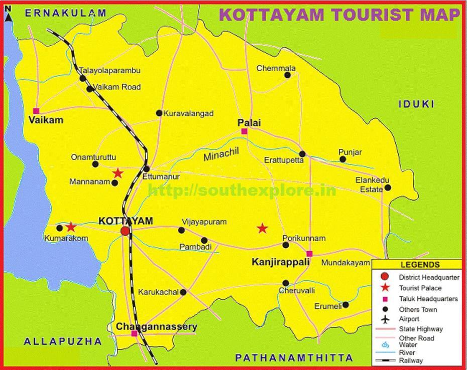 Tourist Destinations In Kottayam, Kottakota, India, India  By State, Chennai India