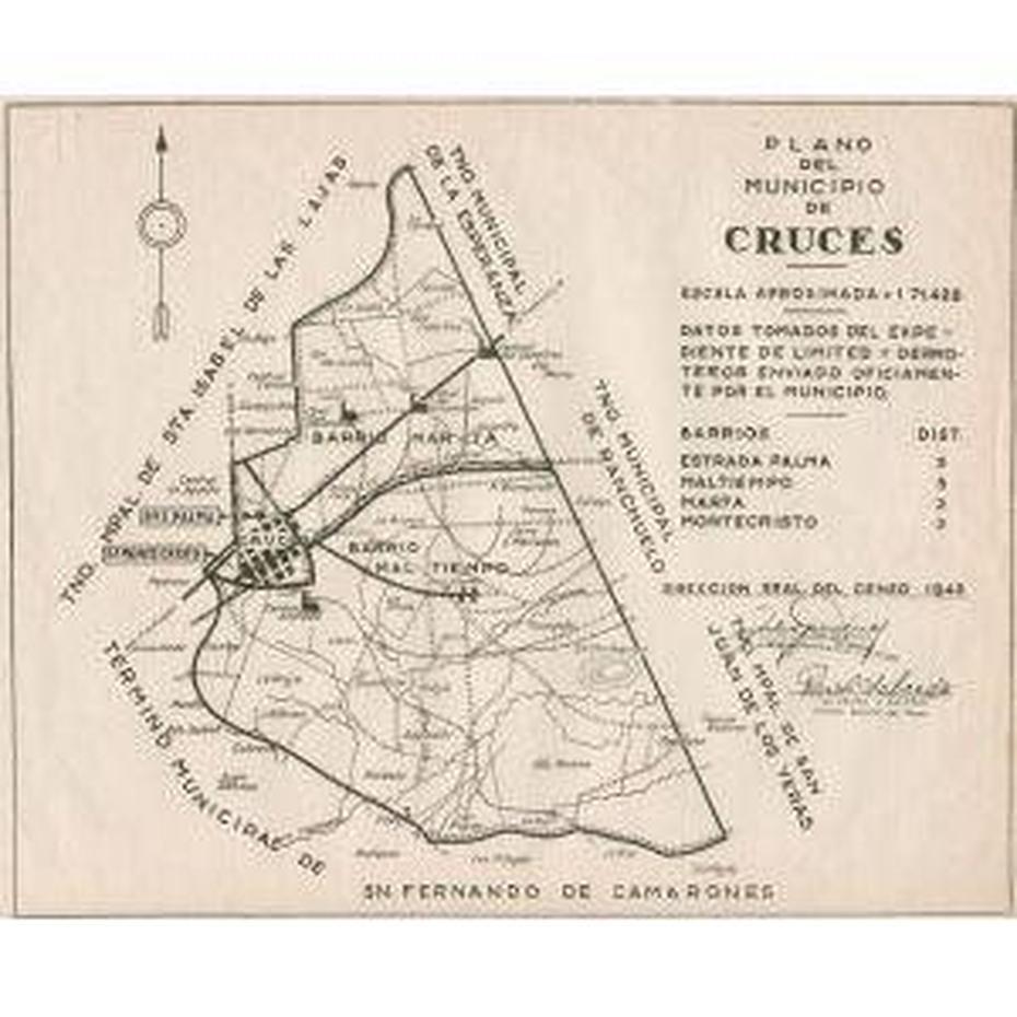 Vintage Cuba Collectible Maps – Mapas > Cruces, Cuba Mapa Del Municipio …, Cruces, Cuba, Cojimar Cuba Hemingway, Fotos De  Cojimar