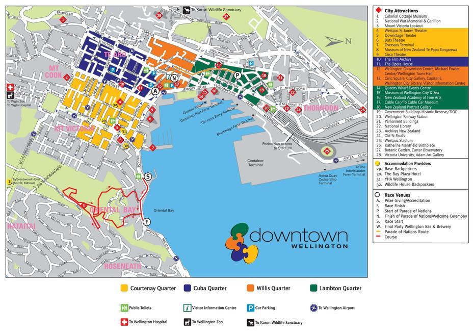 Wellington Tourist Map – Wellington New Zealand  Mappery, Wellington, New Zealand, Wellington Location, New Zealand Country