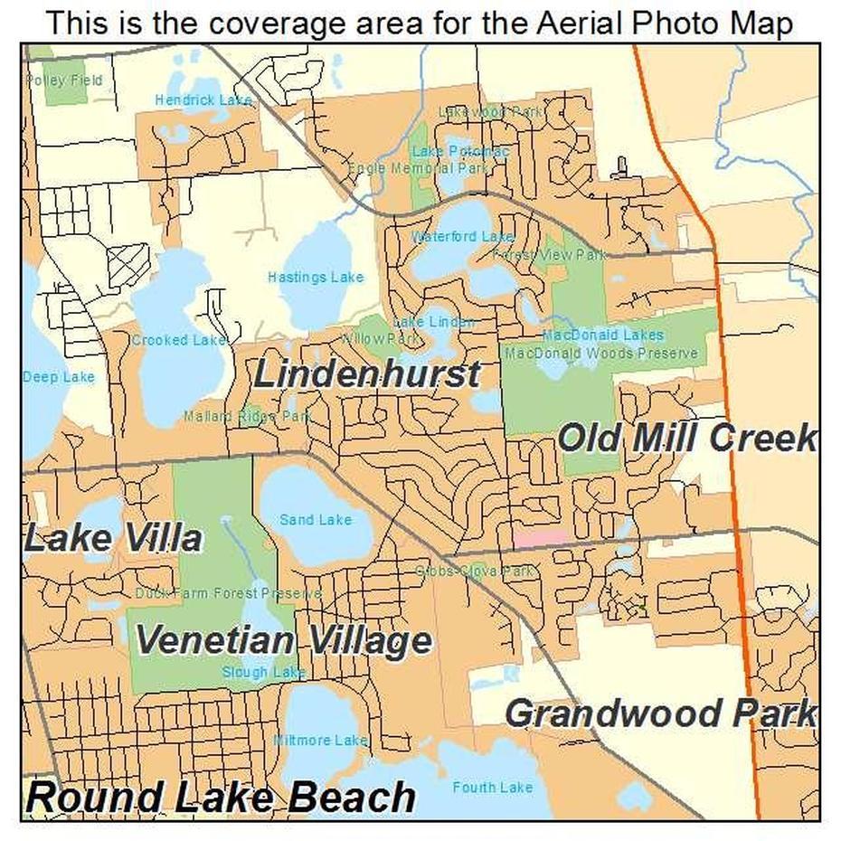 Aerial Photography Map Of Lindenhurst, Il Illinois, Lindenhurst, United States, Cedarhurst Ny, Lindenhurst Zoning