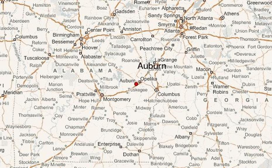 Auburn Location Guide, Auburn, United States, United States  Colored, United States  With Capitals Only