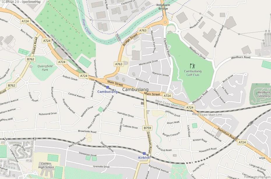 Cambuslang Map Great Britain Latitude & Longitude: Free Scotland Maps, Cambuslang, United Kingdom, Cambuslang Park, Where Is Cambuslang