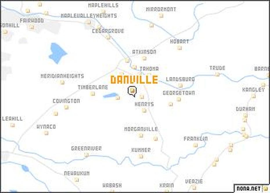 Danville (United States – Usa) Map – Nona, Danville, United States, Danville Il, Danville Nc