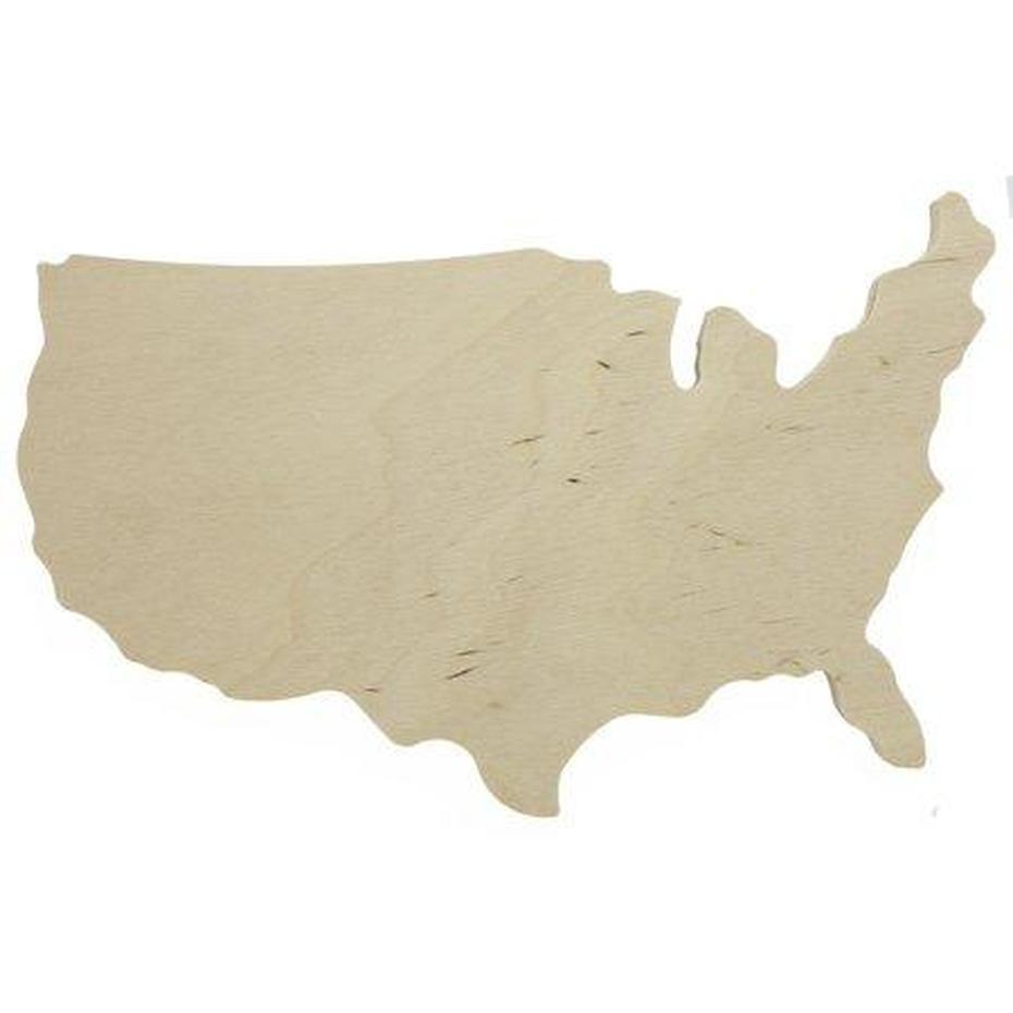 Detailed  United States, United States  Color,  Usa, Walnut, United States