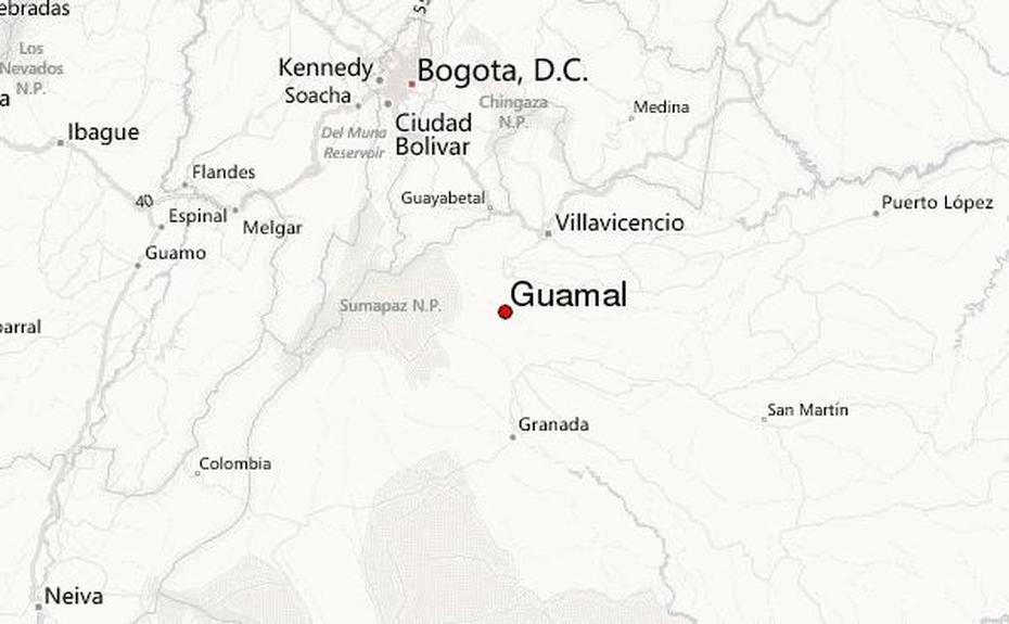 Guamal, Colombia Location Guide, Guamal, Colombia, Colombia Cities, Colombia  Outline