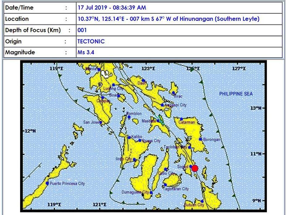 Hinunangan, Southern Leyte Niyanig Ng Magnitude 3.4 Na Lindol | Dziq …, Hinunangan, Philippines, Philippines  Outline, Old Philippine