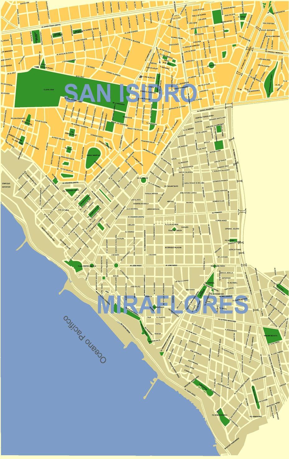 Lima City Map – Lima Peru  Mappery, Lima, Peru, Callao Peru, Miraflores  Lima