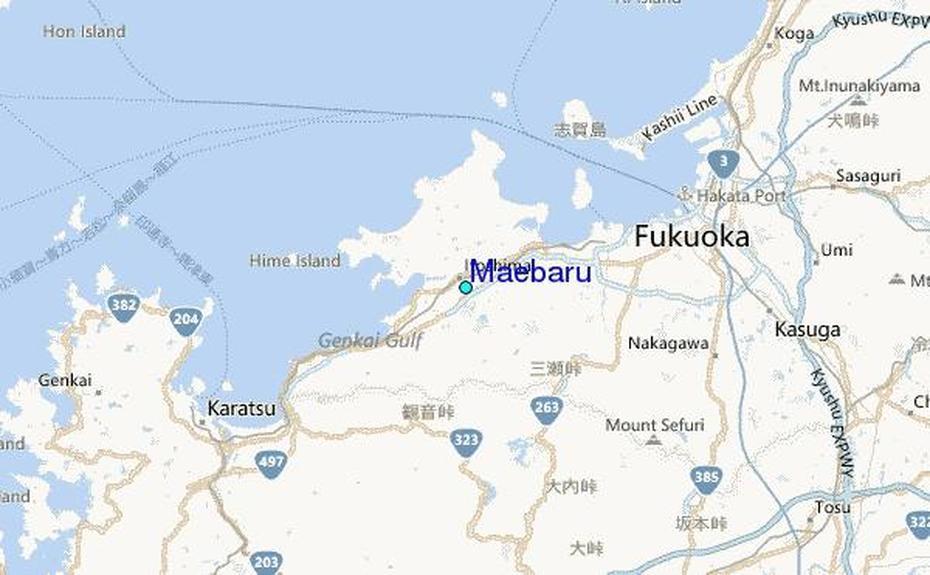 Maebaru Tide Station Location Guide, Maibara, Japan, Small  Of Japan, Of Japan With Cities
