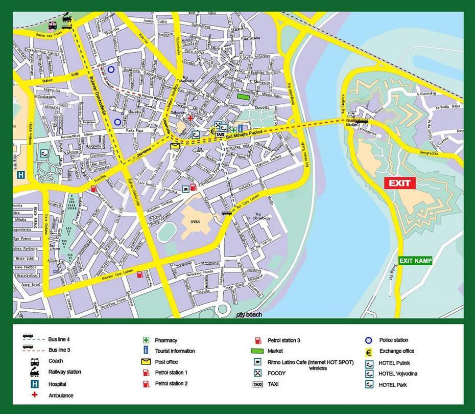 Map Of Novi Sad | Www.Exitfest | Exit Festival | Flickr, Novi Sad, Serbia, Adice Novi Sad A, A Novog  Sada