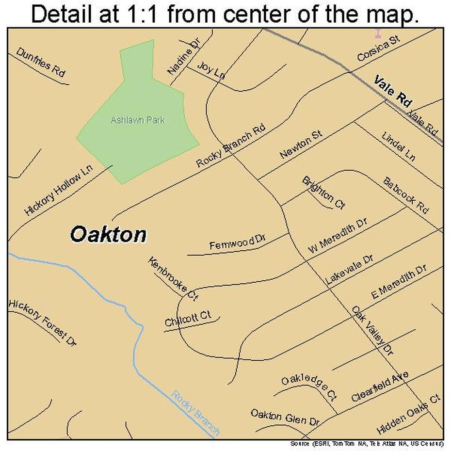 Oakton Virginia Street Map 5158472, Oakton, United States, United States World, Basic United States