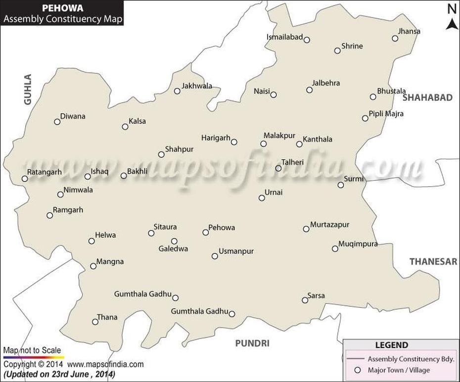 Pehowa Assembly (Vidhan Sabha) Constituency Map And Election Results, Pehowa, India, Kurukshetra  City, Shradh