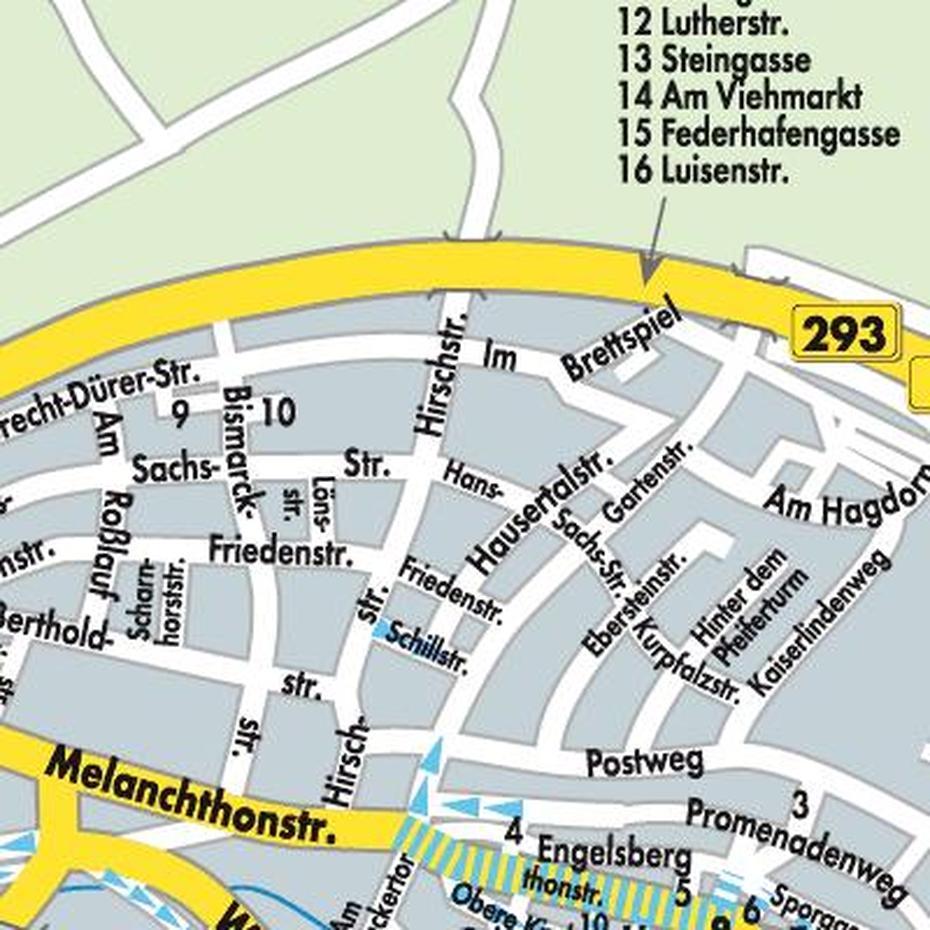 Printable Road  Of Germany, Landshut Germany, Bretten, Bretten, Germany