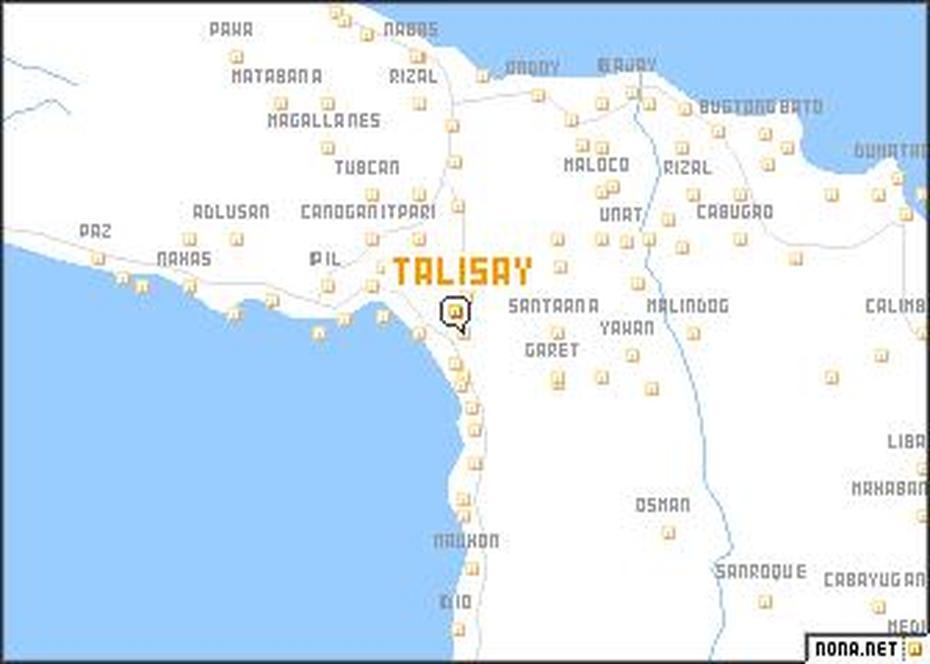 Talisay (Philippines) Map – Nona, Talisay, Philippines, Of Cebu City Area, Aloguinsan Cebu Philippines