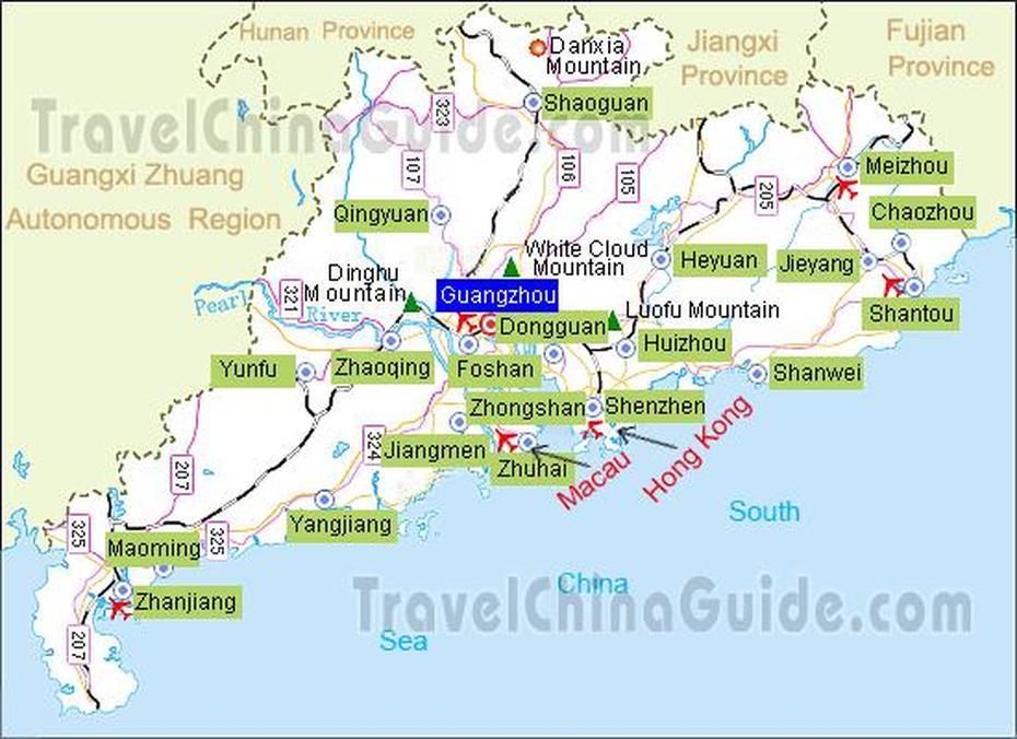 Zhaoqing Map – Toursmaps, Zhaoqing, China, Dongguan City China, Zhaoqing City