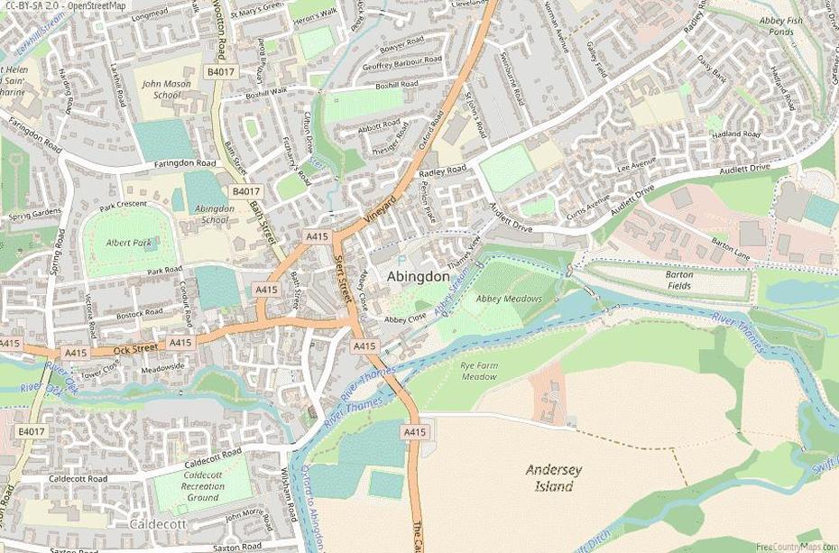 Abingdon Map Great Britain Latitude & Longitude: Free England Maps, Abingdon, United Kingdom, Abingdon Oxford, Abingdon Oxfordshire