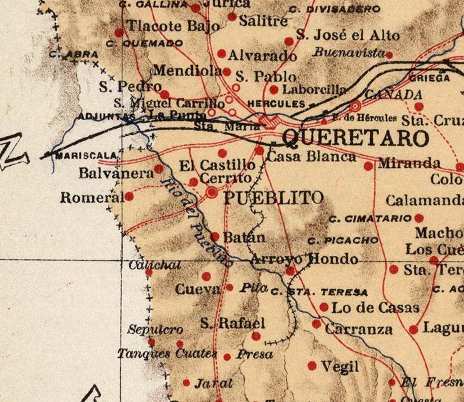 Antiguo Mapa De Queretaro Mexico 1922 Impresion De Arte De La – Etsy Mexico, Querétaro, Mexico, Querétaro A, A Mexico -Estados