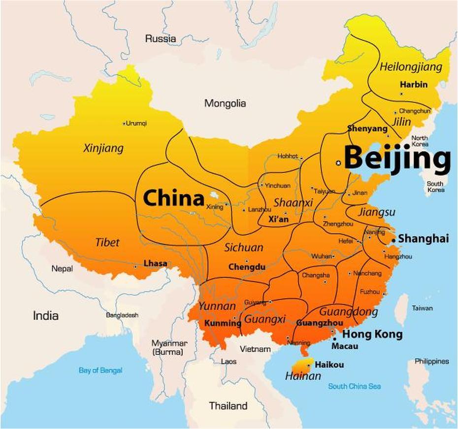 Beijing Map – Toursmaps, Beidaying, China, South China, China  Graphic