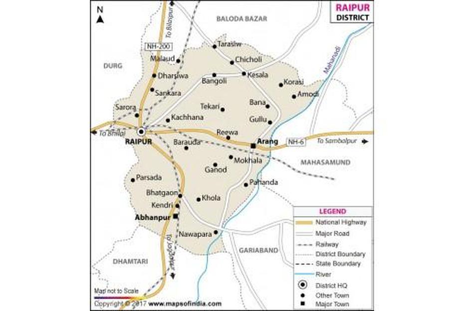 Buy Raipur District Map Online, Rasūlpur, India, Tripoto, Alipur  Pakistan
