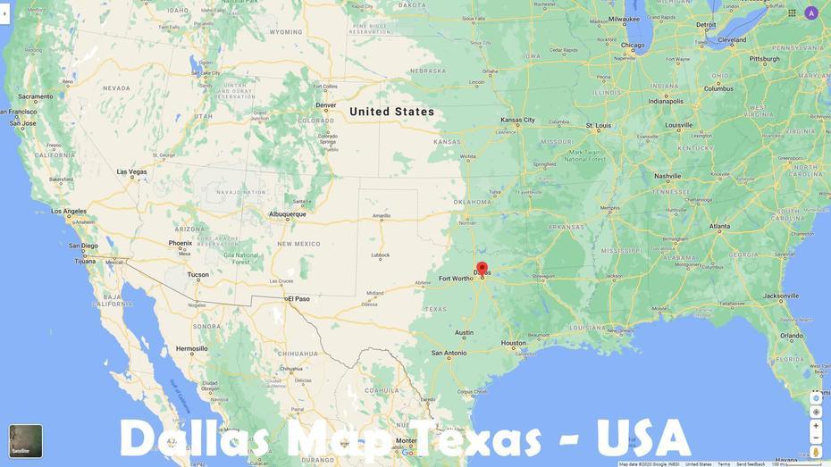 Dallas, Texas Map, Dallas, United States, United States  Blue, Funny United States