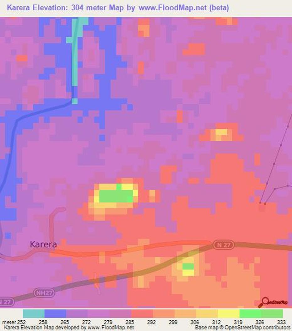 Elevation Of Karera,India Elevation Map, Topography, Contour, Karera, India, Jojo Bizarre  Girl, Mick  Blue