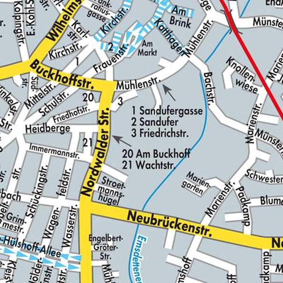 Mainz, Fulda Germany, Stadtplandienst Deutschland, Emsdetten, Germany