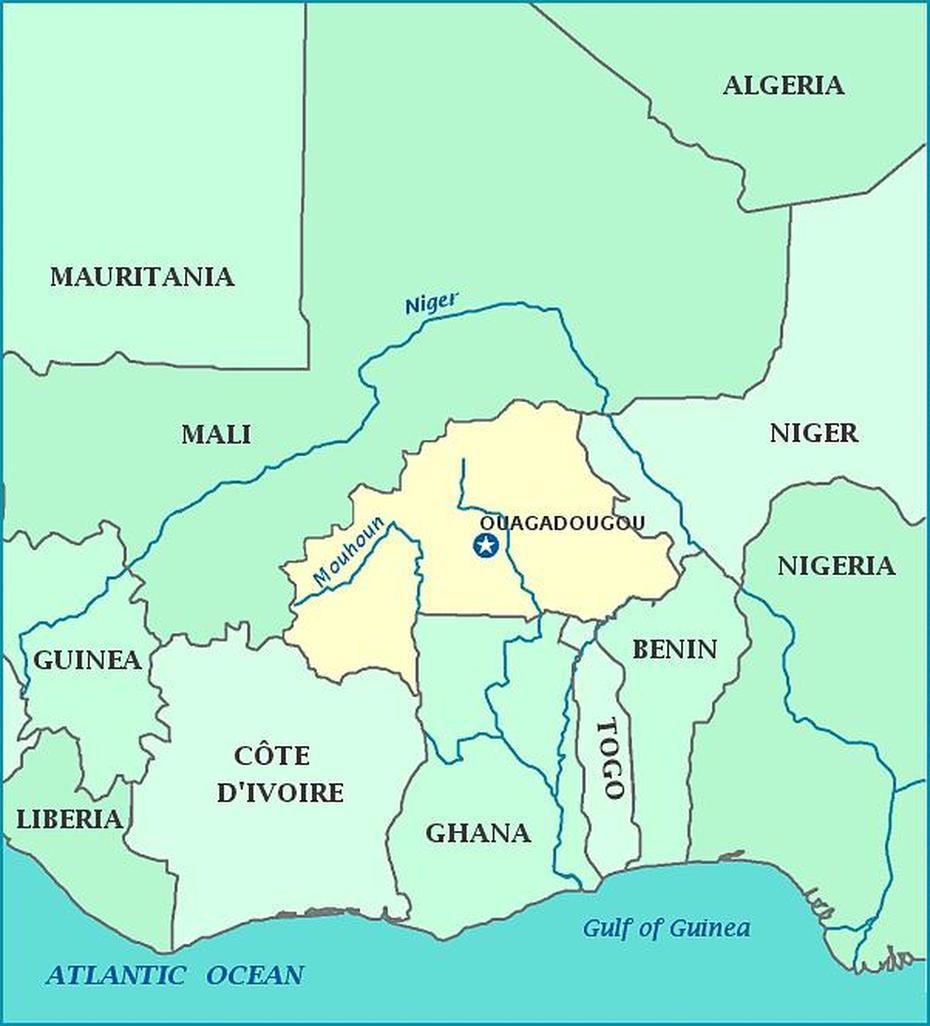 Map Of Burkina Faso, Manga, Burkina Faso, Burkina Faso Language, Burkina Faso Capital City