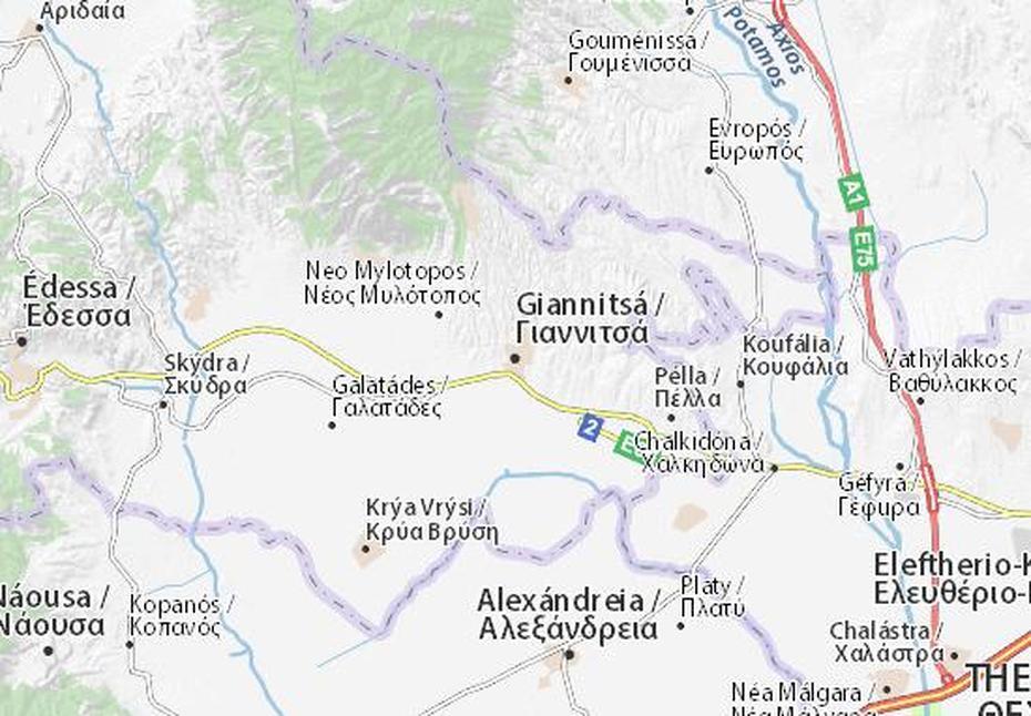 Michelin Giannitsa Map – Viamichelin, Giannitsá, Greece, Greece  For Kids, Kos Greece