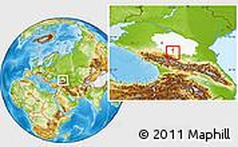 Physical Location Map Of Pyatigorsk, Highlighted Parent Region, Within …, Pyt’-Yakh, Russia, Omsk Russia, South Russia