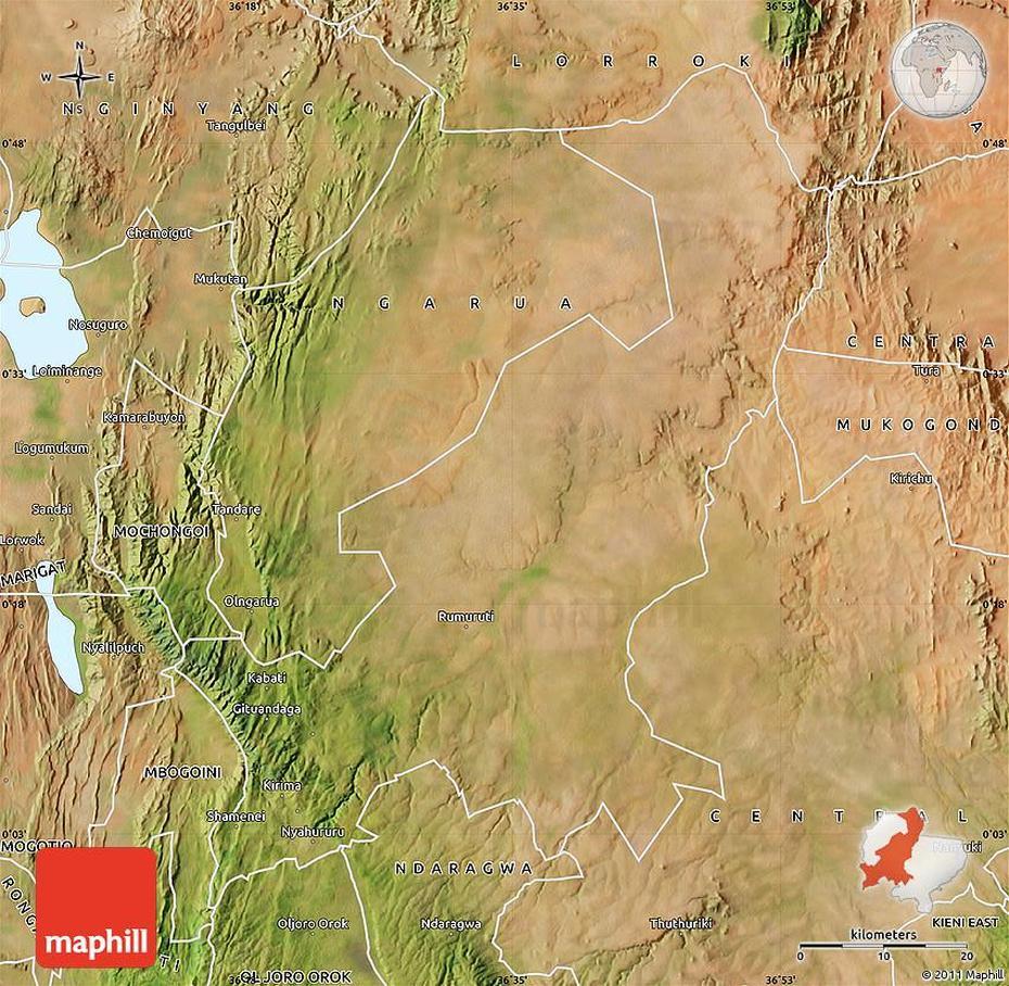 Satellite Map Of Rumuruti, Rumuruti, Kenya, Kisumu Kenya, Nyahururu Kenya