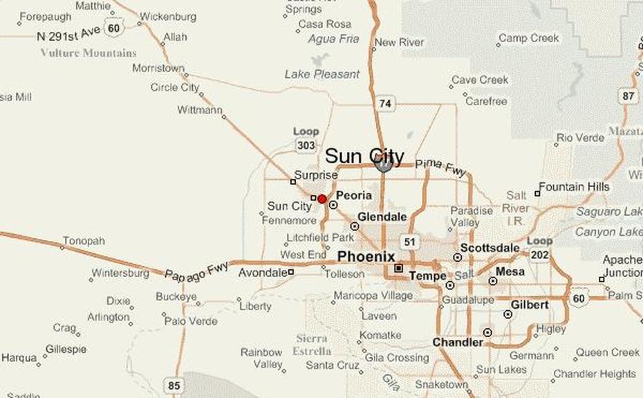 Sun City Location Guide, Sun City, United States, Us Sunshine, Sunbelt States