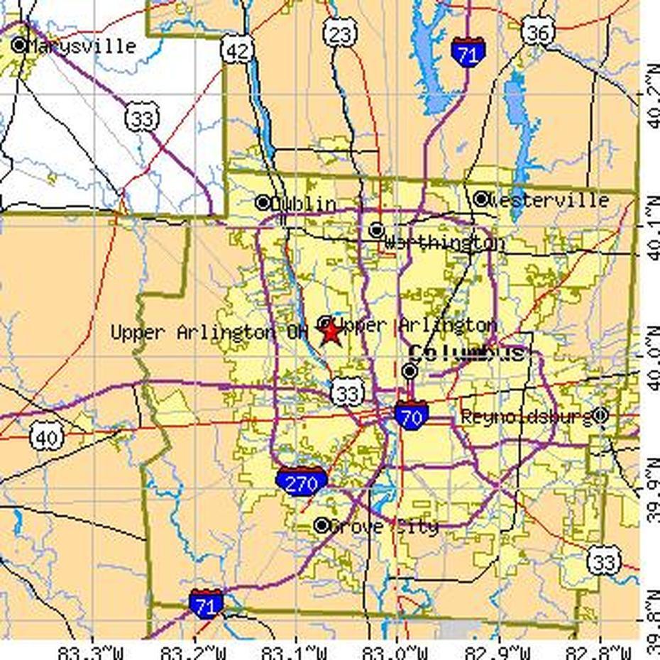 Upper Arlington, Ohio (Oh) ~ Population Data, Races, Housing & Economy, Upper Arlington, United States, Upper Peninsula, Usa  With States And Cities