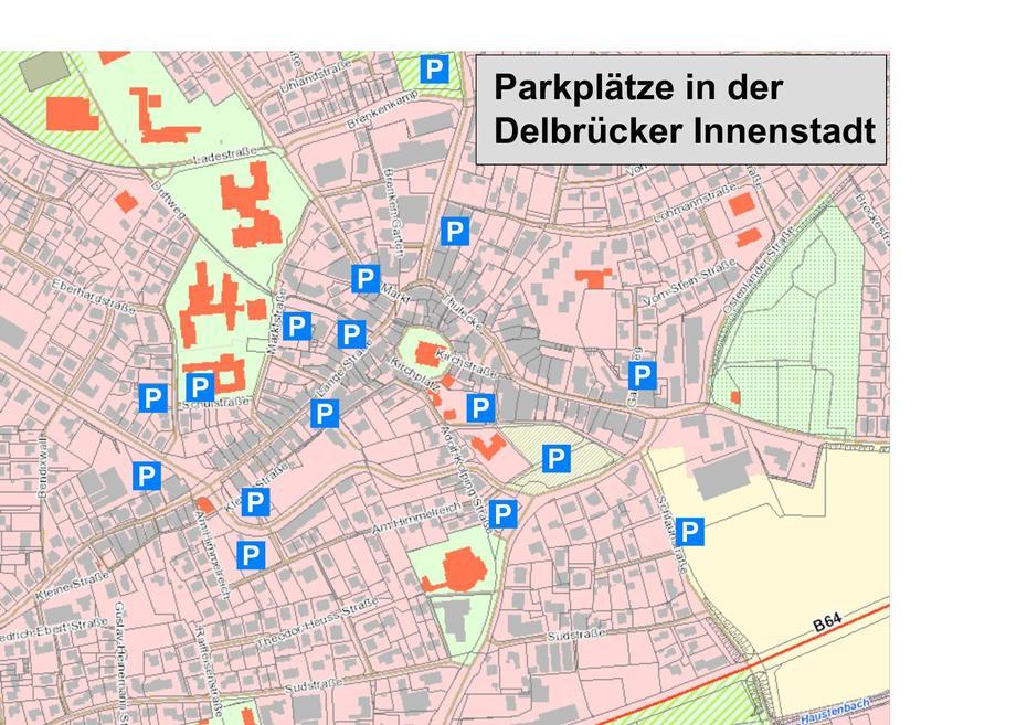 Bad  Kreuznach, Katharinenkirche  Oppenheim, Parken, Delbrück, Germany