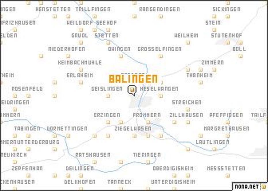 Balingen (Germany) Map – Nona, Balingen, Germany, Germany County, Kitzingen  Am Main