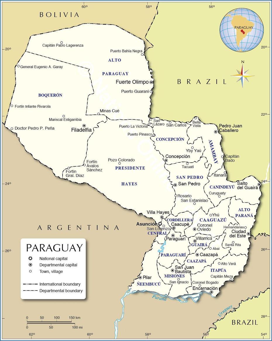 Chaco Paraguay, Paraguay River On, Printable, Ypané, Paraguay